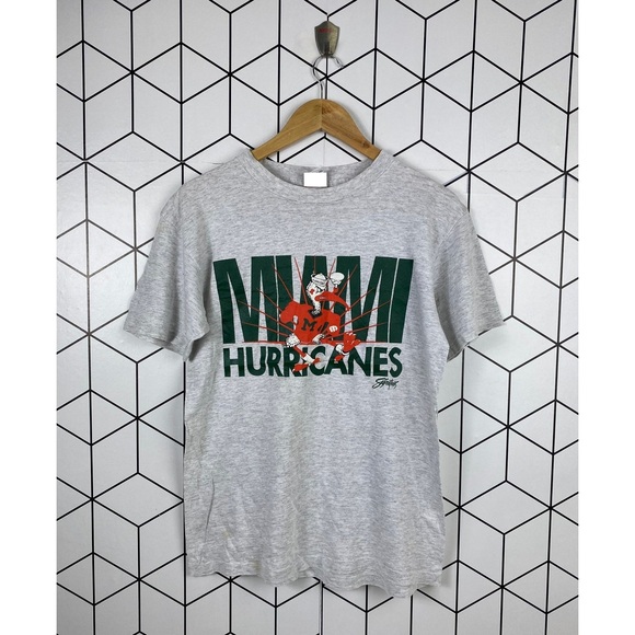 Tops - Miami Hurricanes Football Tee Tshirt College